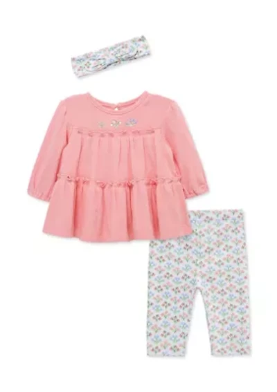 Baby Girls Garden Tunic Set with Headband