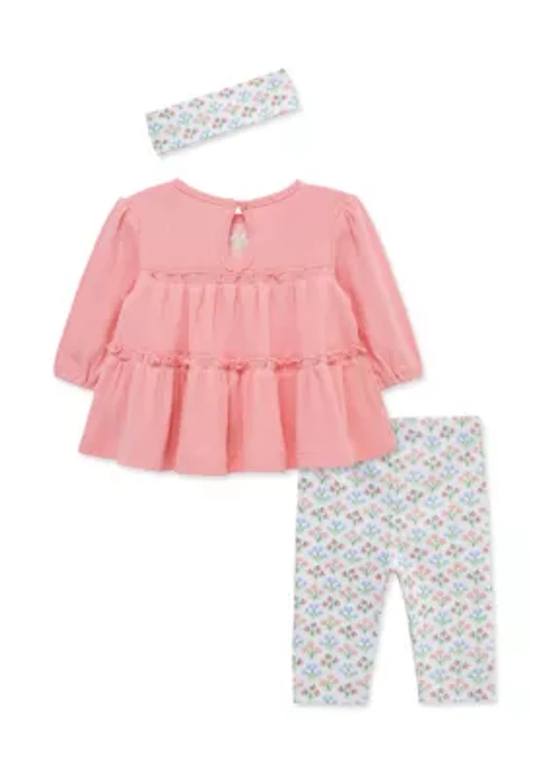 Baby Girls Garden Tunic Set with Headband