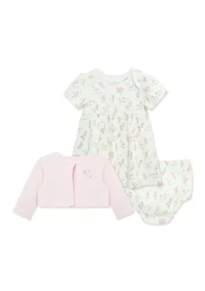 Baby Girls Bunny Dress Set with Panty