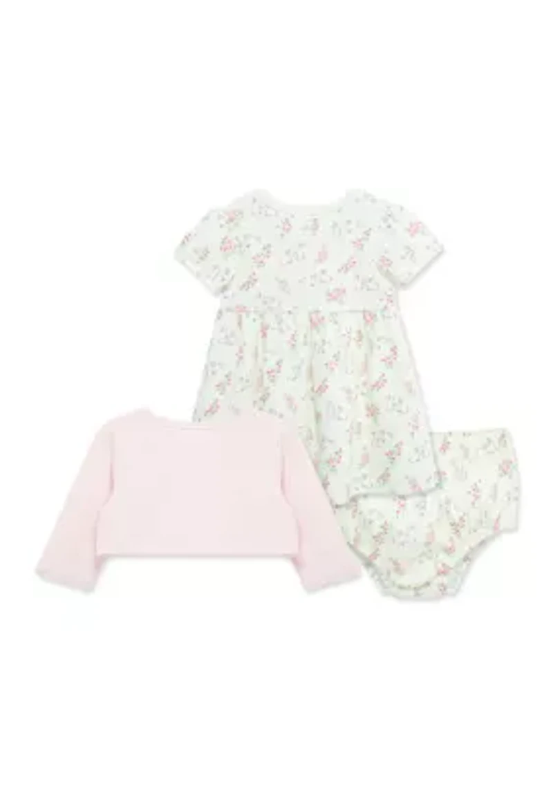 Baby Girls Bunny Dress Set with Panty