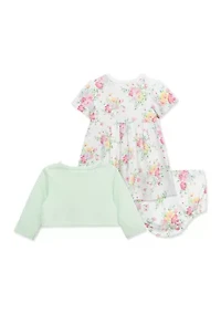 Baby Girls Bouquet Dress Set with Panty