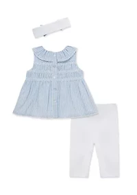 Baby Girls Smocked Floral Tunic Set