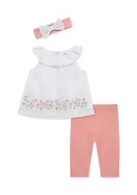 Baby Girls Garden Border Set with Headband