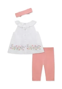 Baby Girls Garden Border Set with Headband