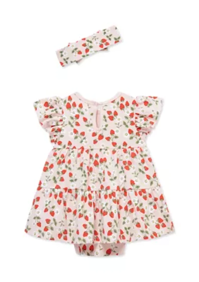 Baby Girls Bodysuit and Headband Set