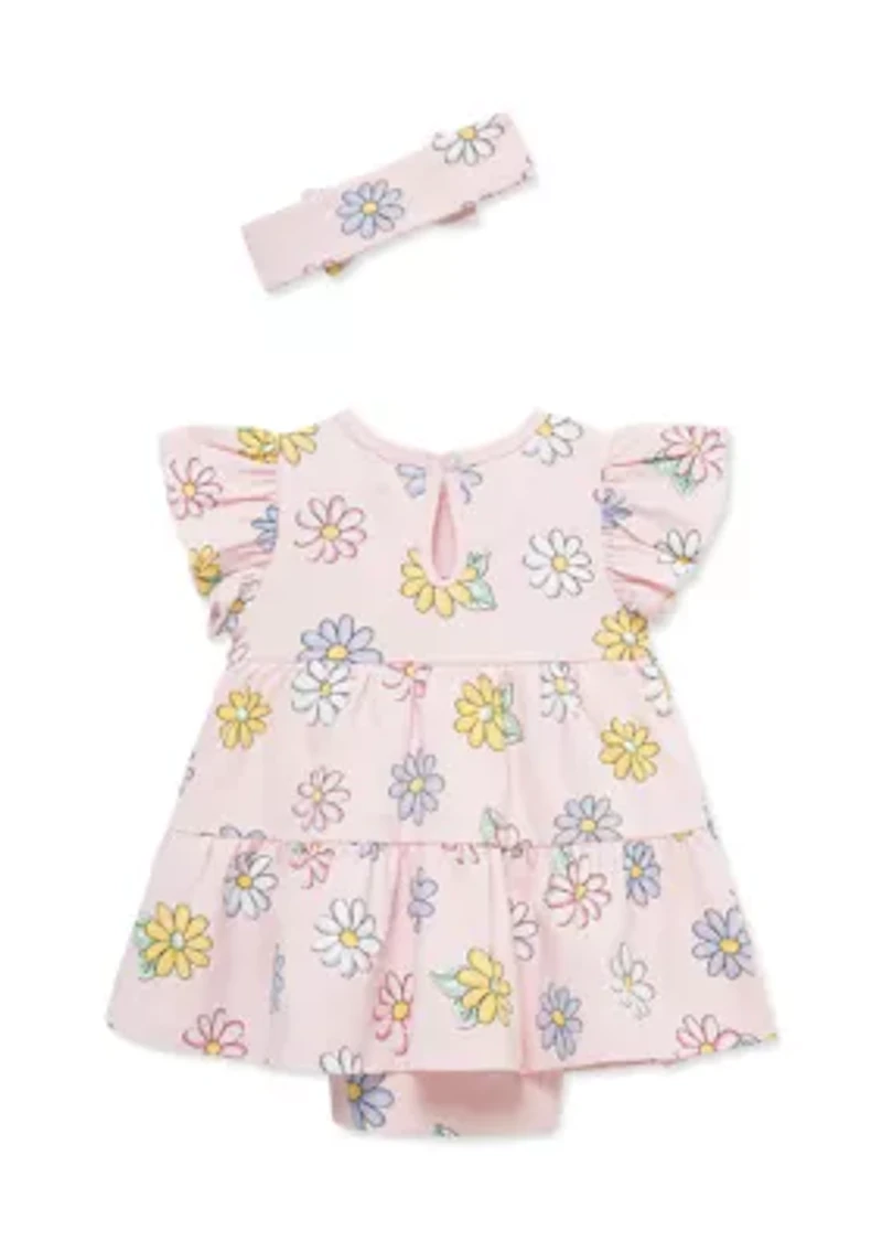 Baby Girls Bodysuit and Headband Set