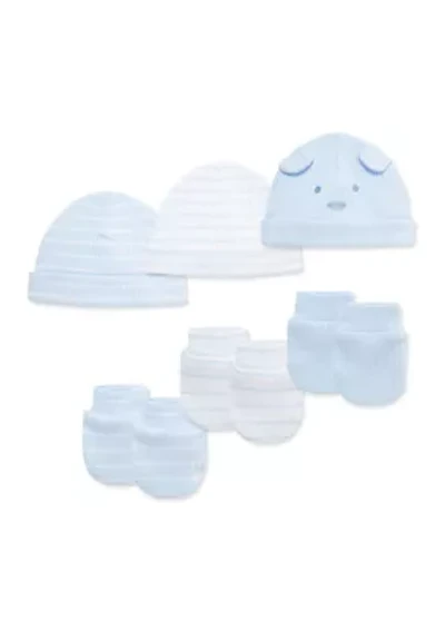 Baby Boys Peppy Puppies Hat and Mitt Set