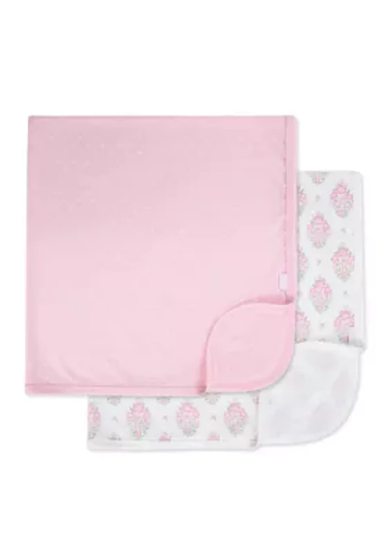Baby Floral 2 Pack Receiving Blanket
