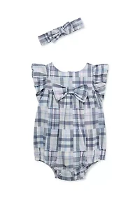 Baby Girls Newport Bubble with Headband Set