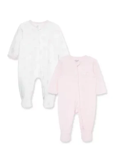 Baby Girls Charms Footies - 2 Pack