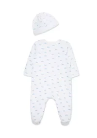 Baby Boys Cars Quilt Footie with Hat