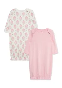 Baby Girls Floral 2 Pack Gowns