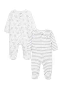 Baby Elephants 2-Pack Footies Set