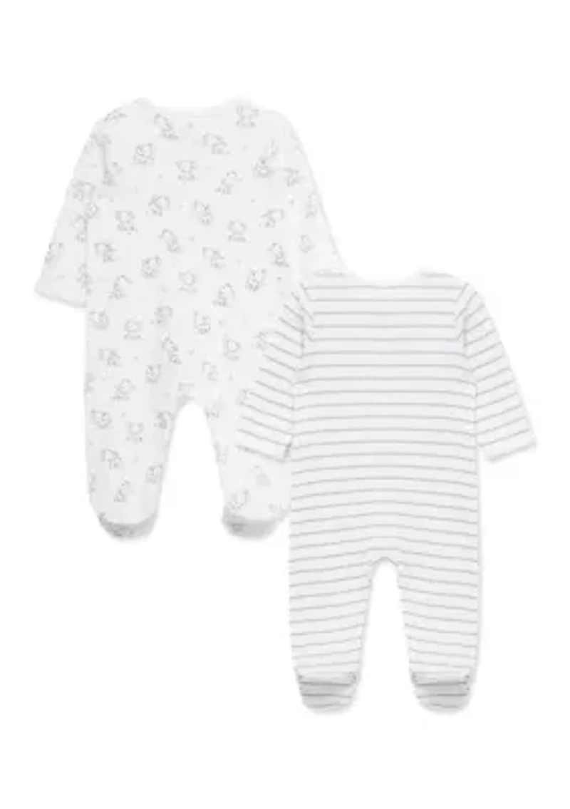 Baby Elephants 2-Pack Footies Set