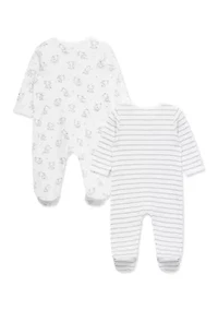 Baby Elephants 2-Pack Footies Set