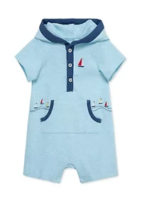 Baby Boys Breezy Hooded Romper