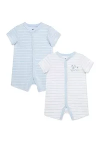 Baby Boys Puppies 2-Pack Rompers Set