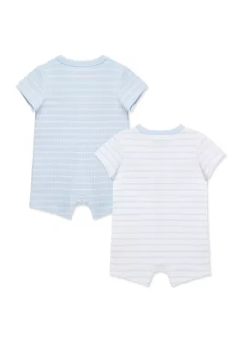 Baby Boys Puppies 2-Pack Rompers Set