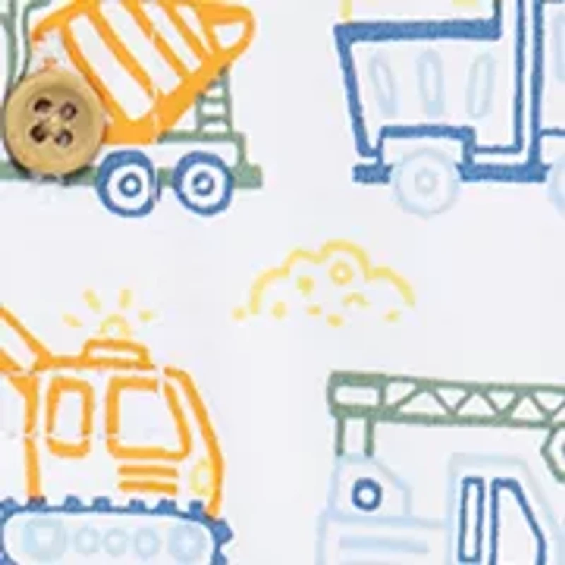 Baby Boys Truck Zone 2-Pack Rompers