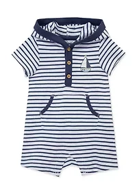 Baby Boys Sailing Hood Romper