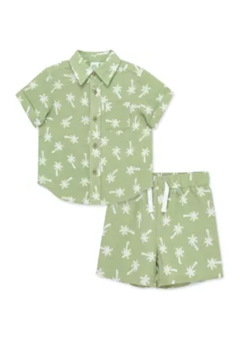Baby Boys Tropical Woven Shorts Set