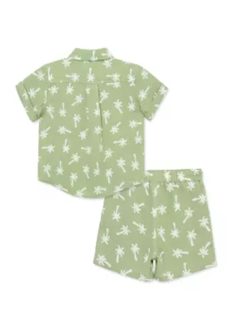 Baby Boys Tropical Woven Shorts Set