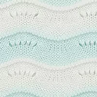 Baby Girls Aqua Pointelle Knit Set