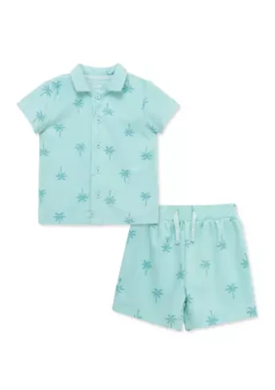 Baby Boys Palm Tree Terry Set