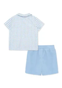 Baby Boys Gingham Terry Set