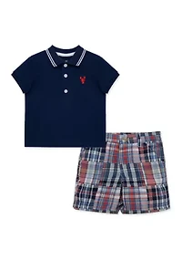 Baby Boys Polo Shorts Set