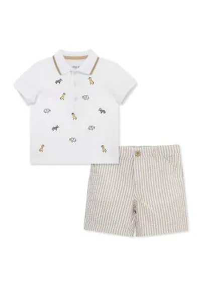 Baby Boys Polo Shorts Set