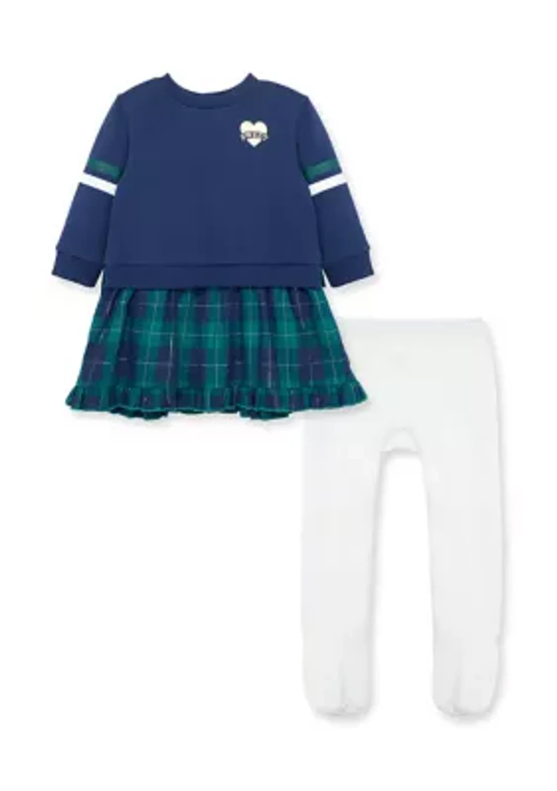 Baby Girls Tartan 2 Piece Fashion Set