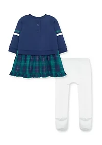 Baby Girls Tartan 2 Piece Fashion Set