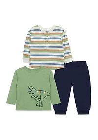 Baby Boys Dinosaur Graphic 3 Piece Play Set