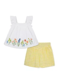 Baby Girls Border Woven Play Set