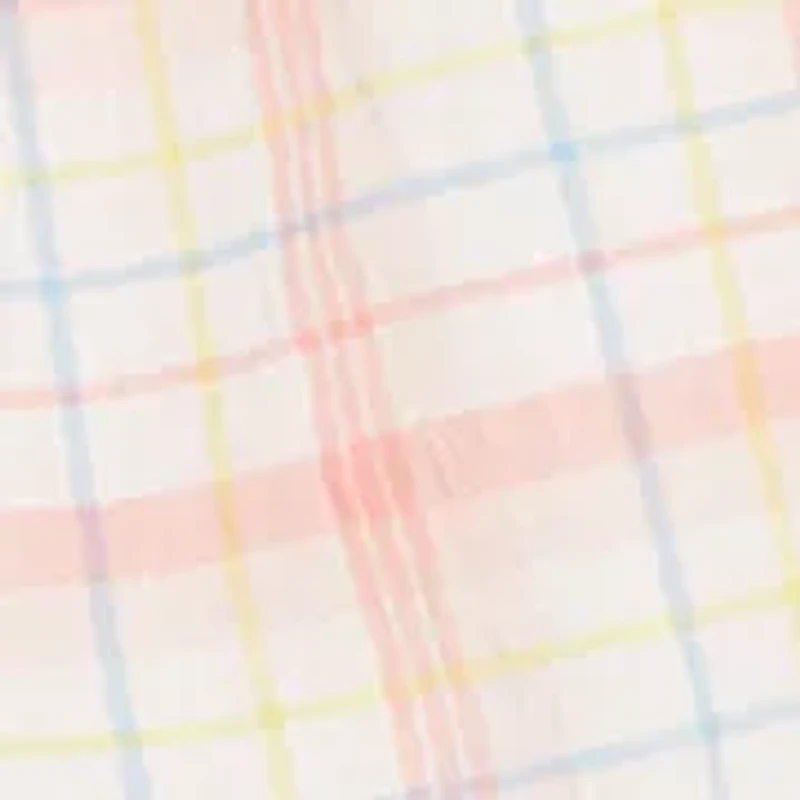 Baby Girls Plaid Woven Play Set