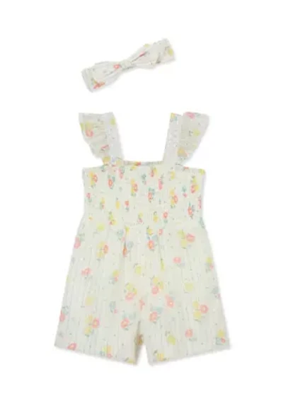 Baby Girls Daisy Woven Romper