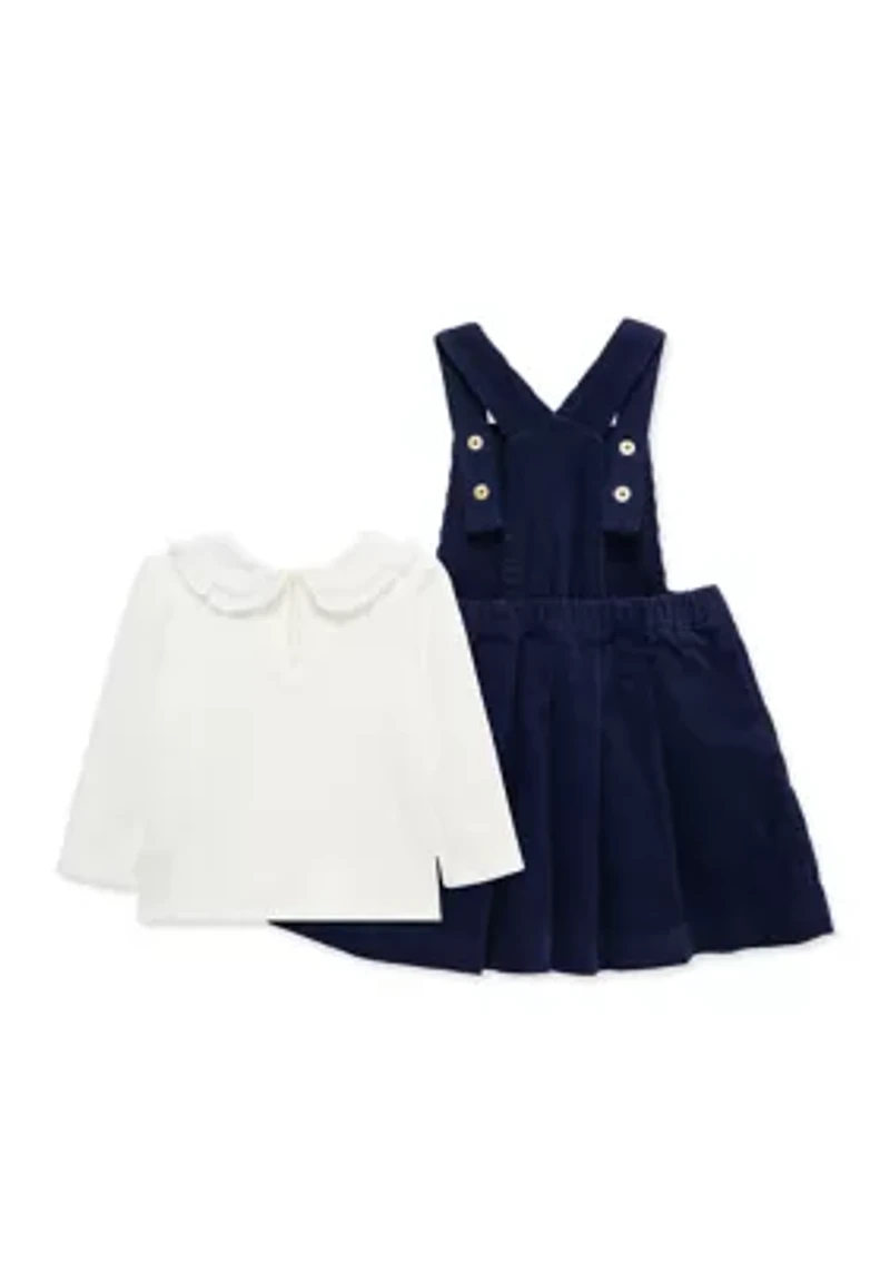 Baby Girls Pleated Jumper Set