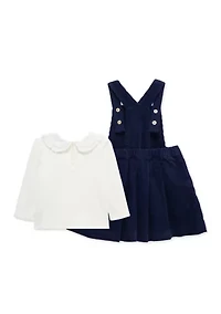 Baby Girls Pleated Jumper Set