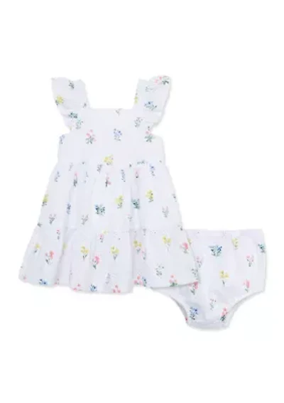 Baby Girls Garden Sundress with Bloomer