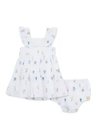 Baby Girls Garden Sundress with Bloomer