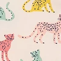 Baby Girls Leopard 4 Piece Bamboo Pajama Set