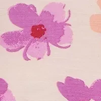 Baby Girls Floral Printed Zip Front Bamboo Footie Pajamas