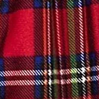 Baby Girls Plaid Printed Footie Pajamas