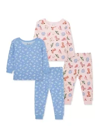 Baby Girls Cowgirl Four Piece Pajama Set