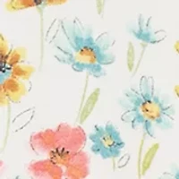 Baby Girls Floral Zip Front Footie Pajamas