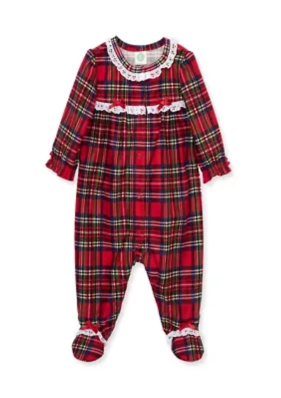Baby Girls Plaid Footie Pajama