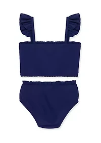 Baby Girls Smocked Two Piece Swimsuit