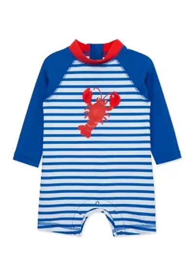 Baby Boys Lobster Long Sleeve Rashguard Suit