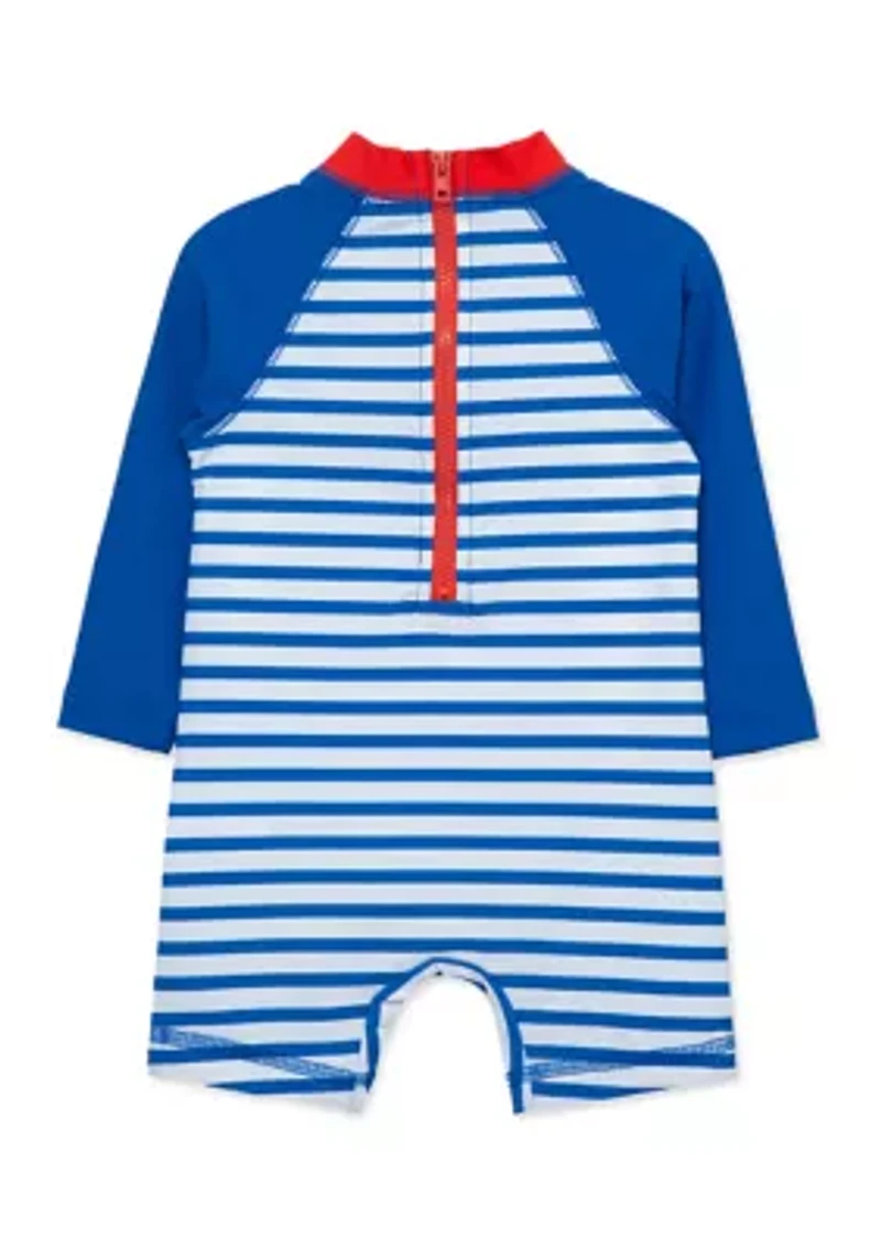 Baby Boys Lobster Long Sleeve Rashguard Suit